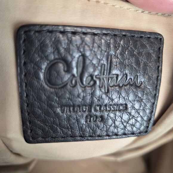 Cole Haan Genevieve Denny Pebbled Leather Drawstring Hobo Shoulder Bucket Bag - Picture 6 of 16